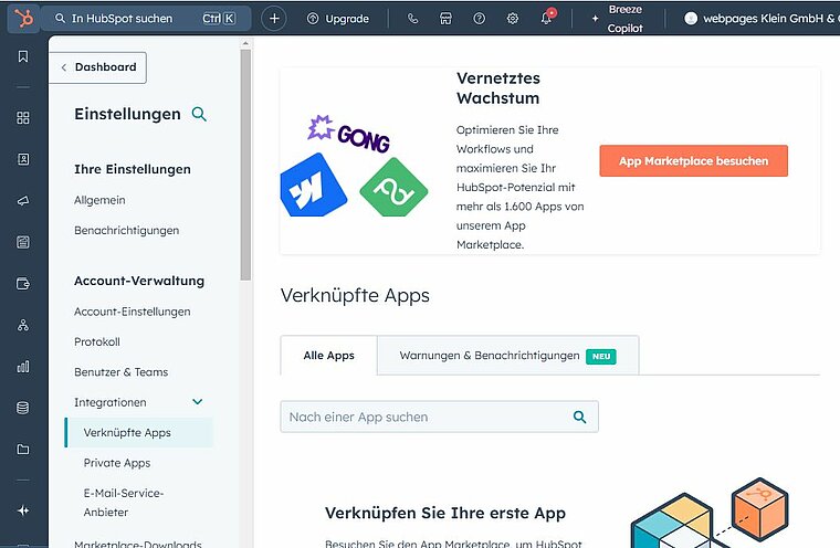 HubSpot Custom Module & Erweiterungen - Internet Agentur webpages